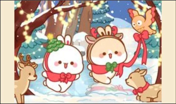Hình ảnh avatar đôi thỏ đáng yêu