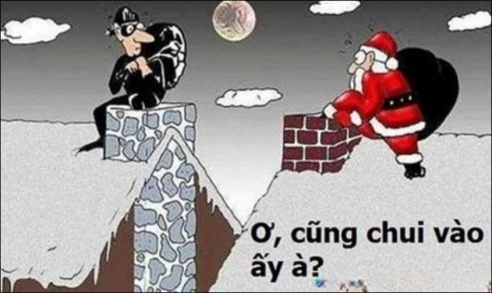 Giáng Sinh hoạt hình dễ thương kèm chữ