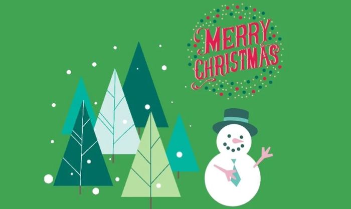 GIF Giáng Sinh với cây thông Noel rực rỡ