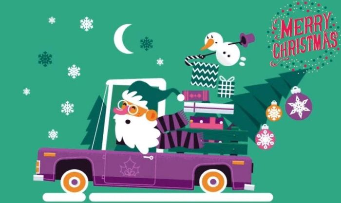 Thiệp GIF chúc mừng Giáng Sinh ấm áp