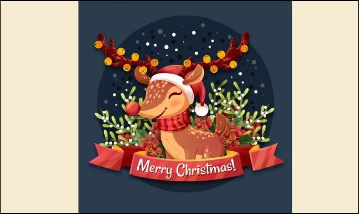 Avatar Giáng Sinh hình chú nai dễ thương
