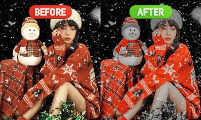 Preset tone màu rực rỡ đậm chất Giáng Sinh