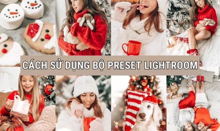 Cách sử dụng bộ Preset Lightroom tone Giáng Sinh có sẵn