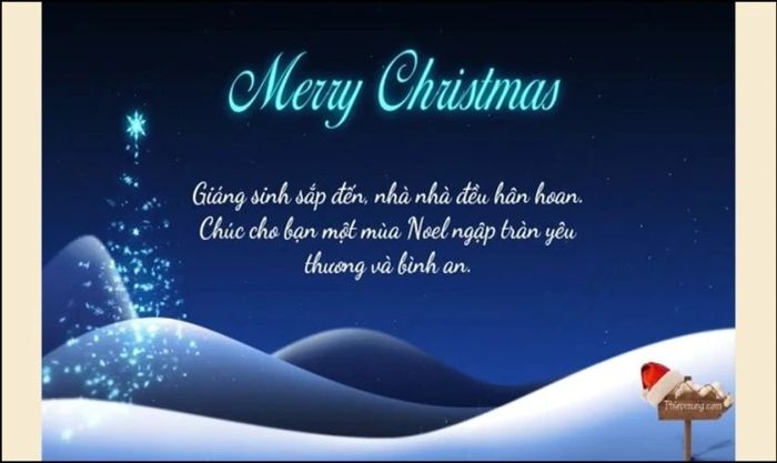 Avatar mang lời chúc mừng Giáng Sinh