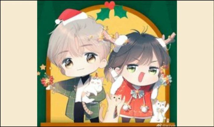 Hình ảnh avatar đôi chibi ngộ nghĩnh