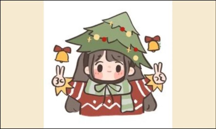 Hình ảnh avatar cây thông dành cho cặp đôi