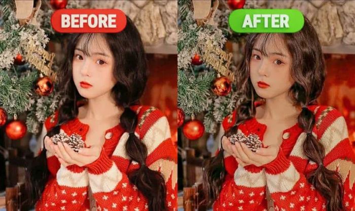 Preset ảnh tone đỏ xám phù hợp với thời tiết