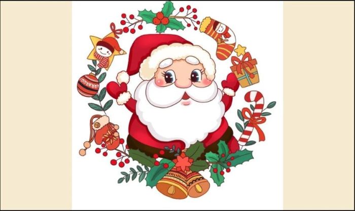 Avatar Giáng Sinh ông già Noel siêu đáng yêu