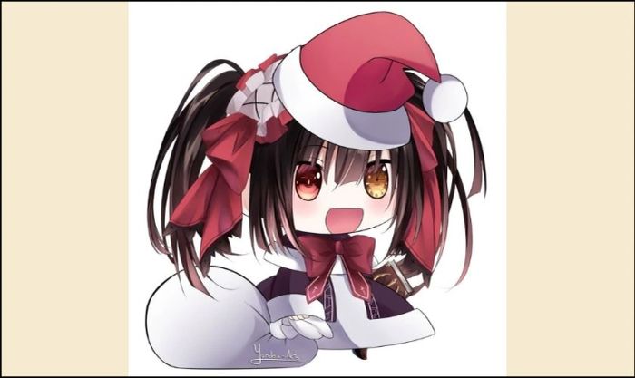 Avatar Giáng Sinh anime nhân vật Kurumi siêu dễ thương