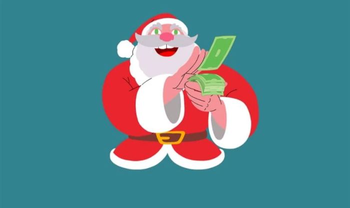 GIF Giáng Sinh với ông già Noel vui nhộn