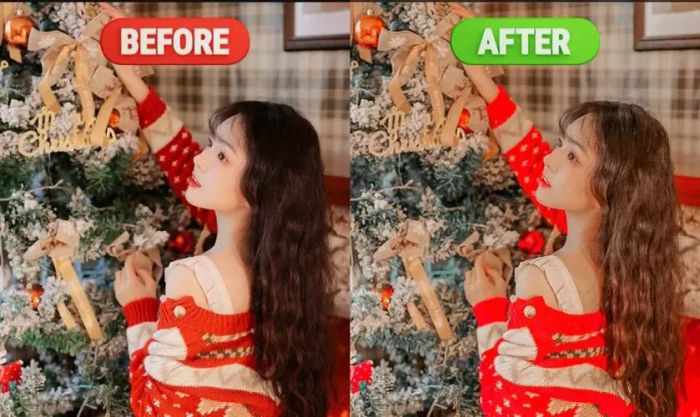 Preset tone đỏ cam thời thượng