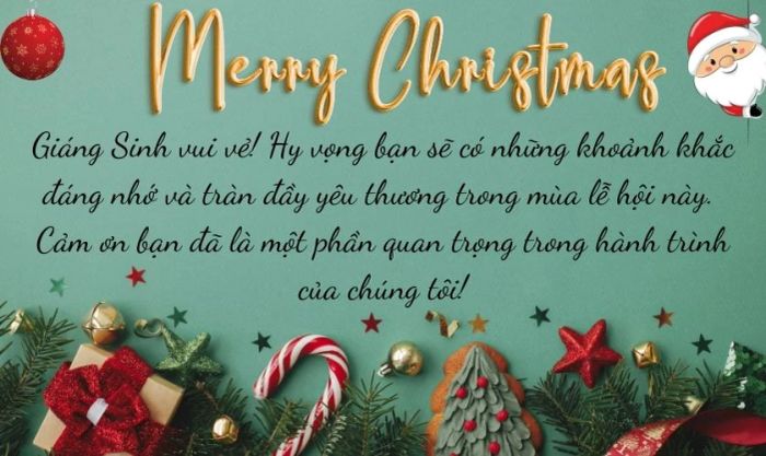 Lời chúc Giáng Sinh dành cho khách hàng cá nhân