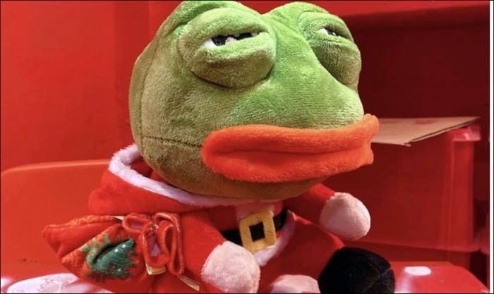 Meme Noel hình ếch xanh độc lạ