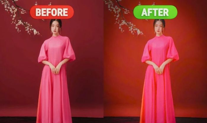 Công thức chỉnh màu Lightroom với tone đỏ tươi, mang đến vẻ nổi bật và sống động cho bức ảnh.