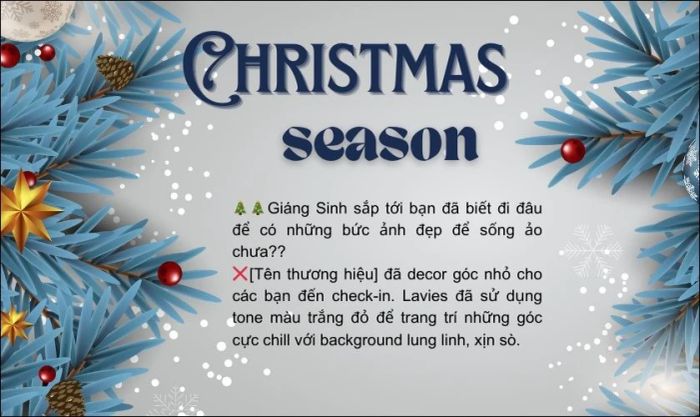 Nội dung Giáng sinh theo trending