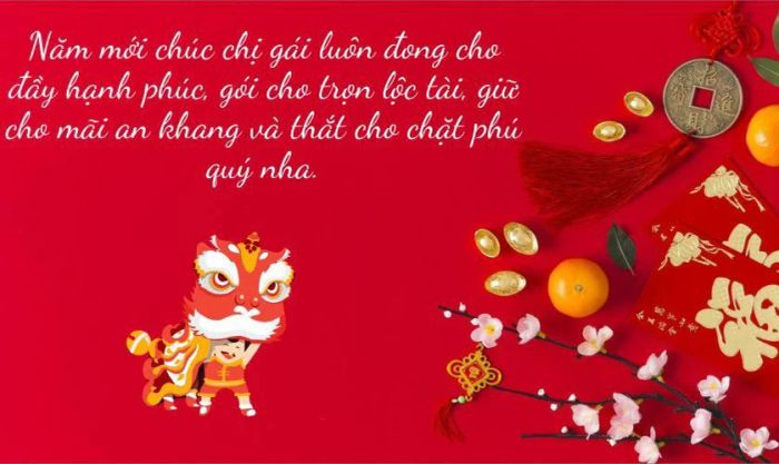 Những mẫu lời chúc Tết chị gái ý nghĩa, đong đầy tình cảm