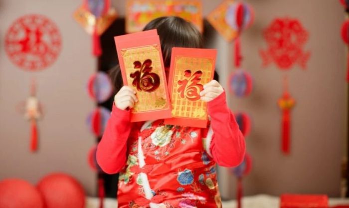 Hình ảnh Tết với những phong bao lì xì đẹp mắt