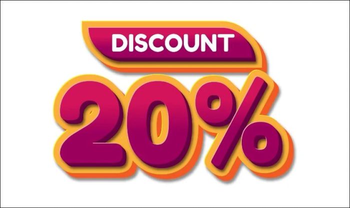 Icon giảm giá 20%