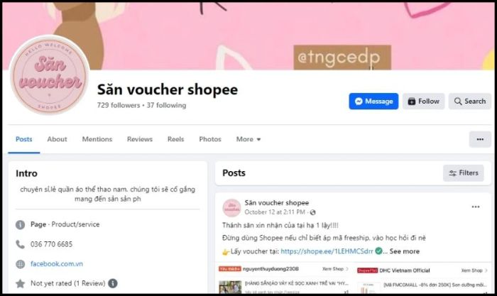 Săn sale Shopee thông qua các trang web hoặc nhóm chia sẻ mã giảm giá