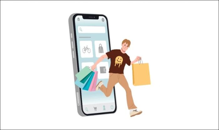 Biểu tượng mua sắm trong ngày Black Friday