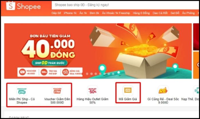Nơi săn mã giảm giá Shopee Black Friday