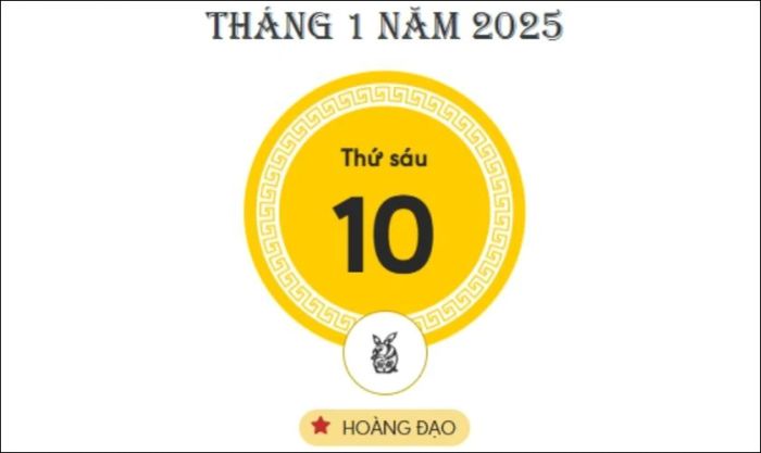 Lựa chọn ngày hoàng đạo