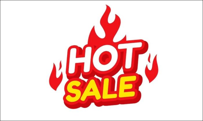 Icon giảm giá hot sale nổi bật và ấn tượng