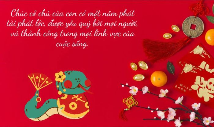 Những lời chúc Tết ý nghĩa và sâu sắc dành tặng cô chú và họ hàng