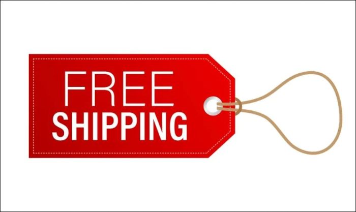 Biểu tượng tag freeship dành riêng cho ngày Black Friday