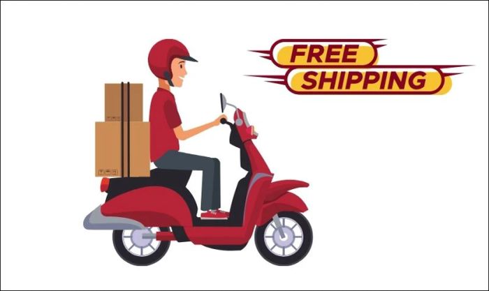 Biểu tượng freeship hỏa tốc dành cho đơn hàng ngày Black Friday