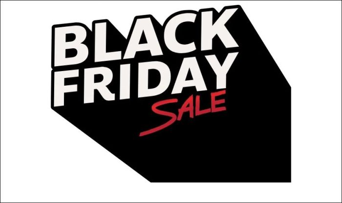 Chữ Black Friday được cách điệu một cách ấn tượng
