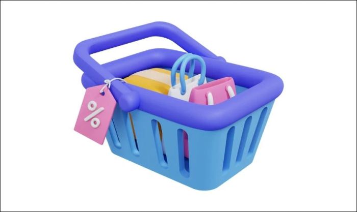 Biểu tượng giỏ hàng dành riêng cho mua sắm ngày Black Friday