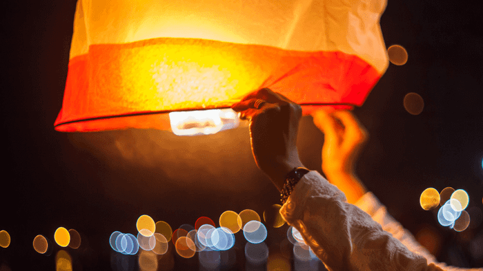 Participate in the sky lantern festival at Shifen Old Village