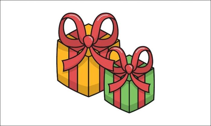 Biểu tượng hộp quà được vẽ tay độc đáo và ấn tượng