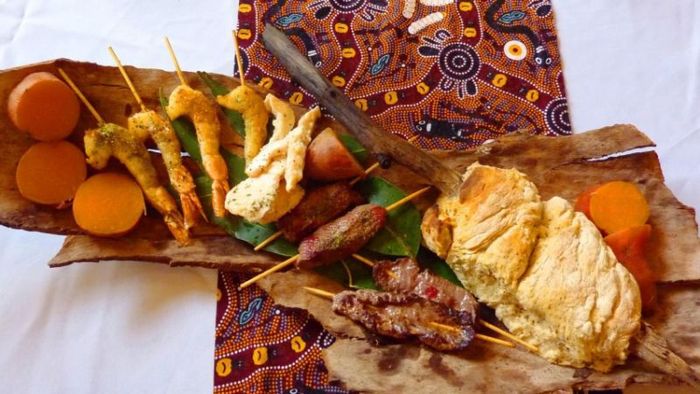 Australian culinary culture is incredibly diverse - traditional Tucker Bush dish
