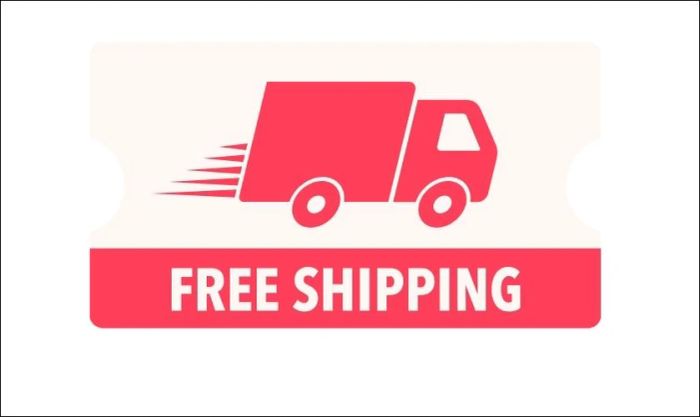 Icon freeship với thiết kế tối giản nhưng truyền tải đầy đủ thông điệp