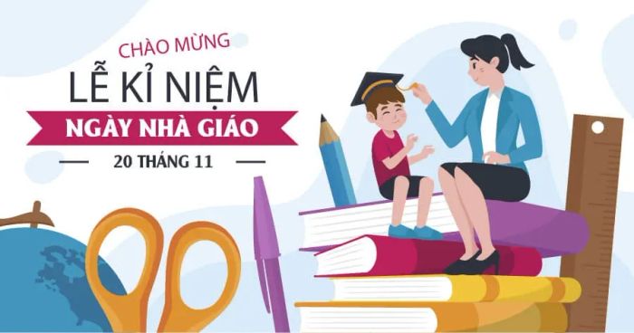 Những background ấn tượng để chào mừng Ngày Nhà giáo Việt Nam, giúp không gian thêm phần sinh động và đầy cảm hứng.