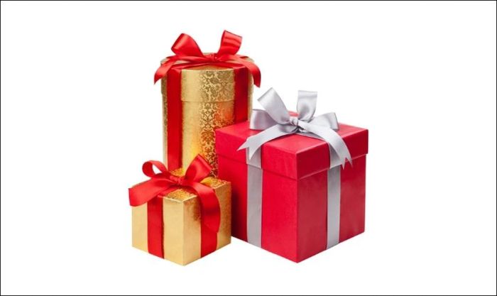 Icon hộp quà với màu đỏ nổi bật và thu hút