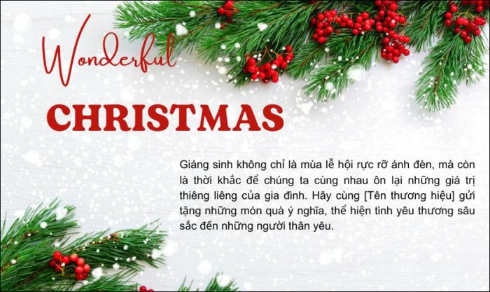 Viết nội dung chúc mừng ngày Giáng sinh trang trọng