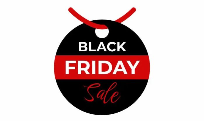 Logo Black Friday được thiết kế theo hình tròn độc đáo
