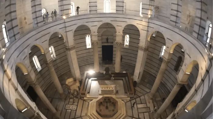 A look inside the Leaning Tower of Pisa