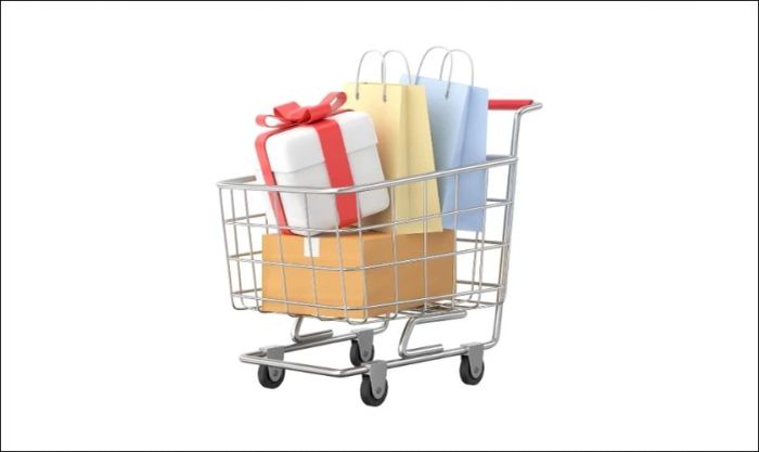 Biểu tượng giỏ hàng phù hợp để trang trí poster Black Friday