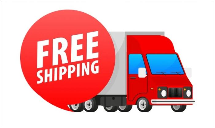 Icon miễn phí ship phù hợp cho thiết kế ấn phẩm Black Friday