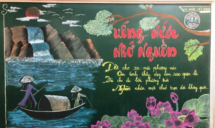 Trang trí bảng tri ân thầy cô vào ngày Nhà Giáo Việt Nam ý nghĩa và xúc động