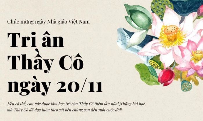 Phông chữ Playfair Display dành riêng cho ngày Nhà giáo Việt Nam