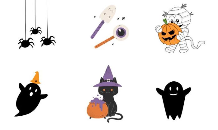 Sticker Halloween bắt mắt