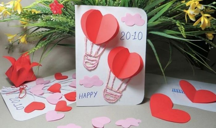 Làm thiệp handmade 20/10 tặng mẹ đầy ý nghĩa