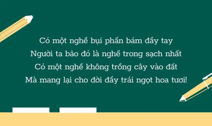 Thơ đăng STT 20/11 tri ân thầy cô