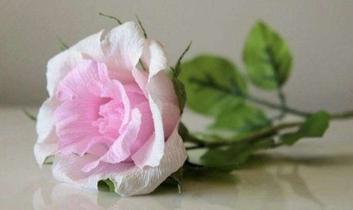 Tự làm bó hoa hồng giấy làm quà tặng 20/10.