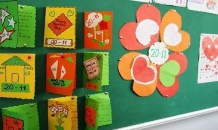 Trang trí bảng đẹp mắt và ấn tượng
